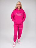 The French Riviera Heritage Tracksuit -dark pink