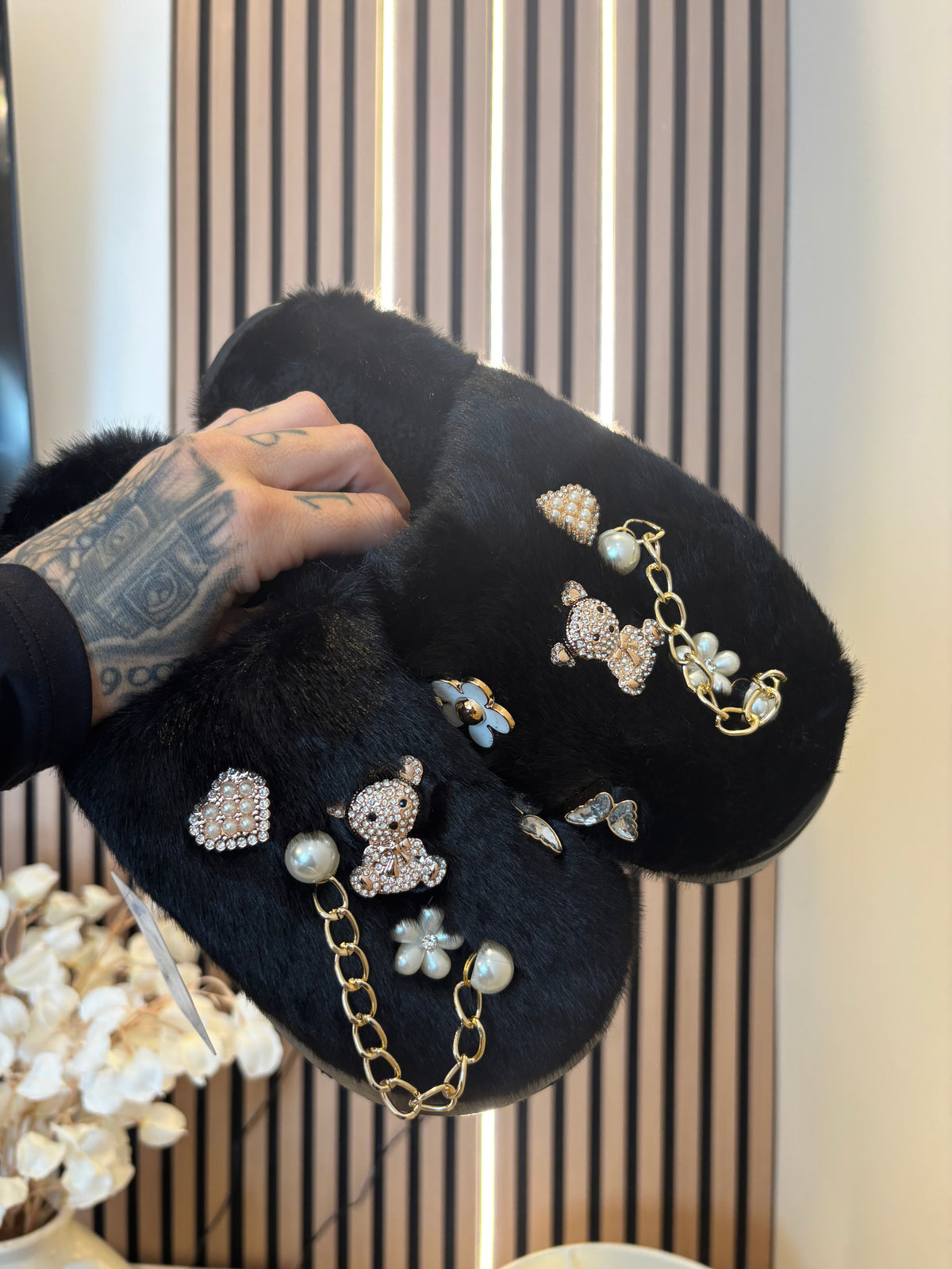 The Coco Luxe Teddy Charm Slippers 🧸✨