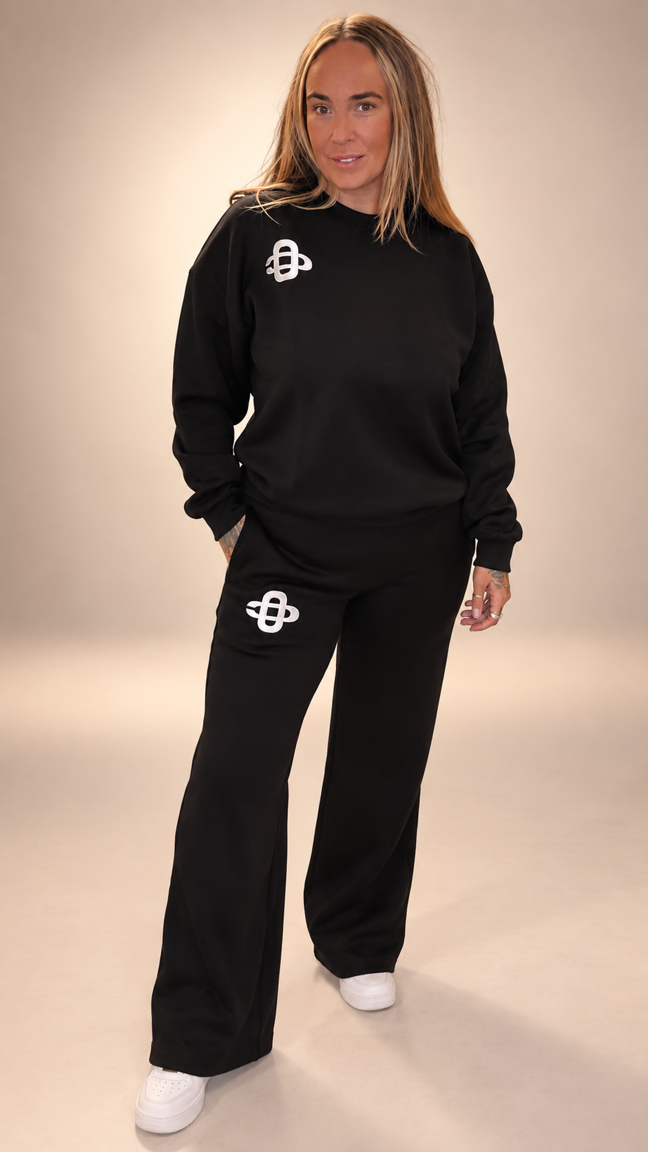 KALÉA Signature Monogram Wide-Leg Lounge Set