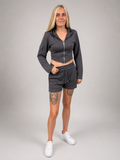 The KALÉA Sculpt Zip Short Set-GREY