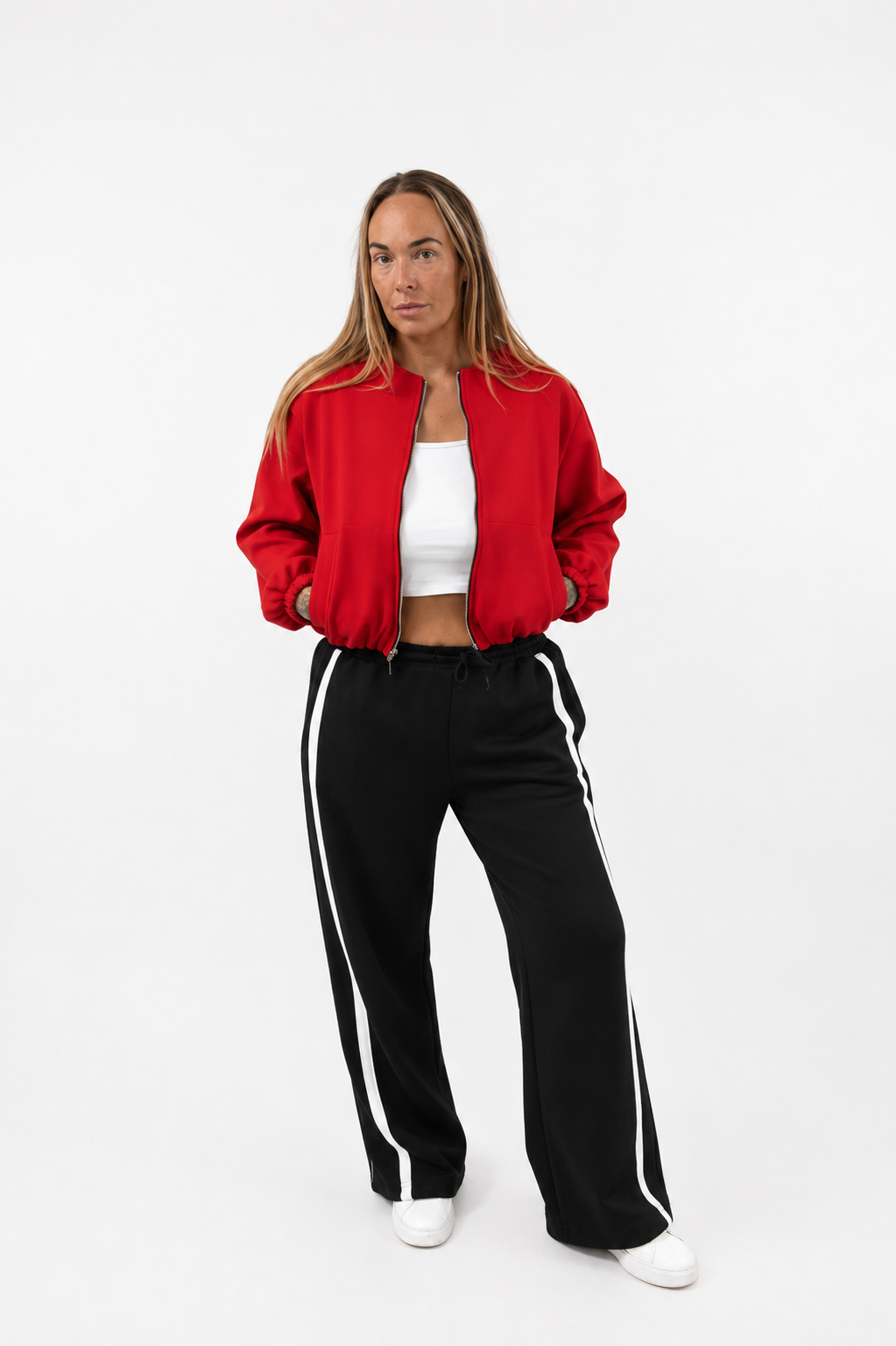 KALÉA bomber jacket -red