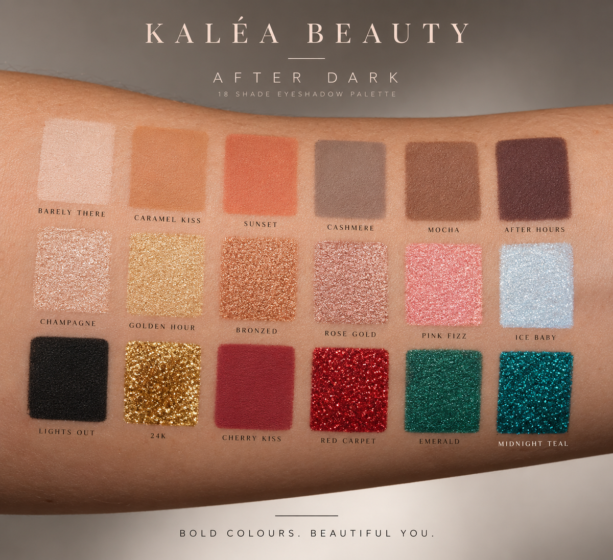 KALÉA Beauty After Dark – 18 Shade Eyeshadow Palette | PRE-ORDER