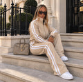 KALÉA oversized tracksuit -beige