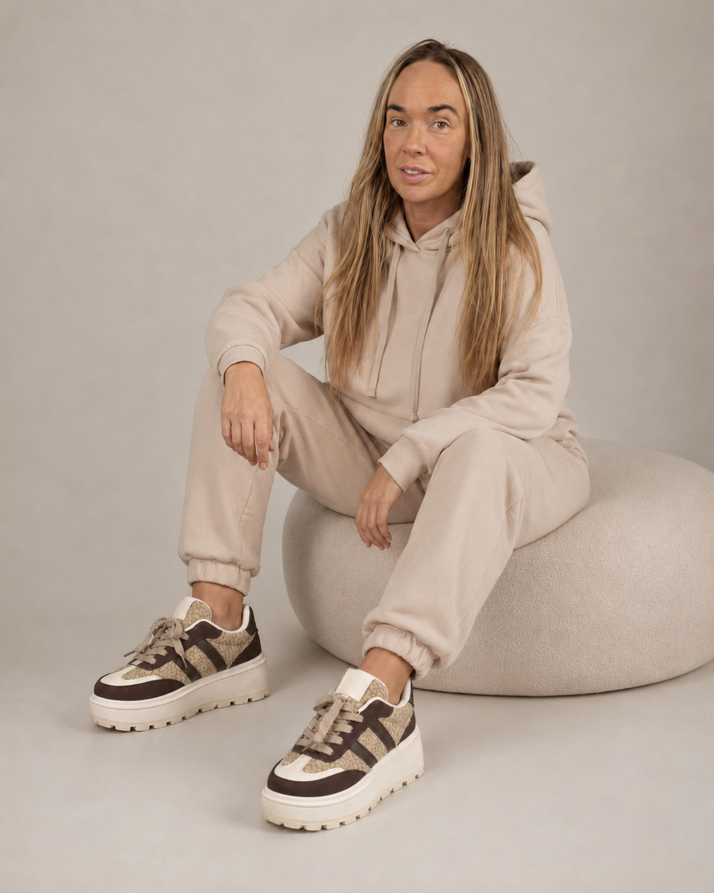 The Teddy Platform Trainers – Mocha 🤎✨