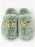 KALÉA Midnight Luxe Faux Fur Slippers