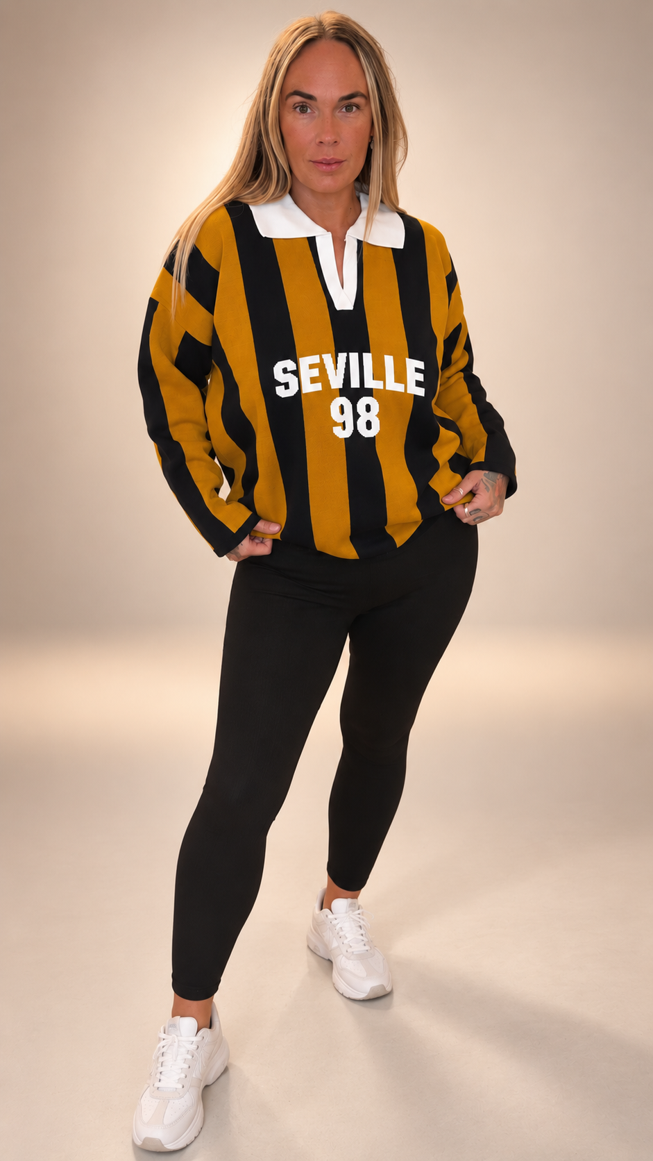 KALÉA Seville 98 Striped Rugby Sweatshirt