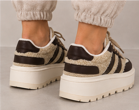 The Teddy Platform Trainers – Mocha 🤎✨